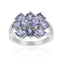 Anello in argento con Tanzanite (non riscaldata)