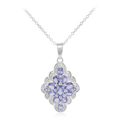 Collana in argento con Tanzanite