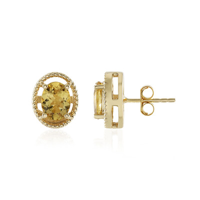 Orecchini in argento con Berillo Giallo