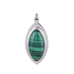 Ciondolo in argento con Malachite