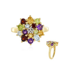 Anello in argento con Ametista Zambiana