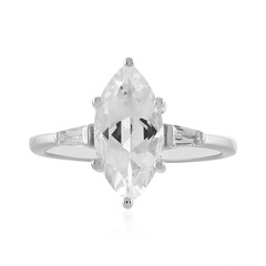 Anello in argento con Topazio Bianco