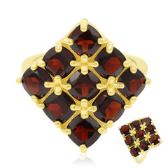 Anello in argento con Granato
