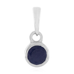 Ciondolo in argento con Zaffiro Blu