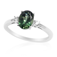 Anello in argento con Apatite Cromo