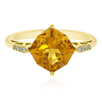 Anello in oro con Citrino