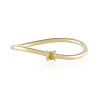 Anello in oro con Diamante Giallo SI2