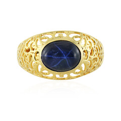 Anello in argento con Zaffiro Stellato Blu