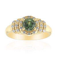 Anello in oro con Demantoide del Madagascar (de Melo)