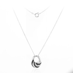 Collana in argento con Onice Nero