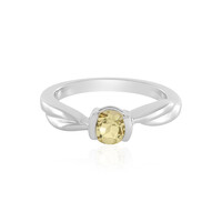 Anello in argento con Berillo Giallo