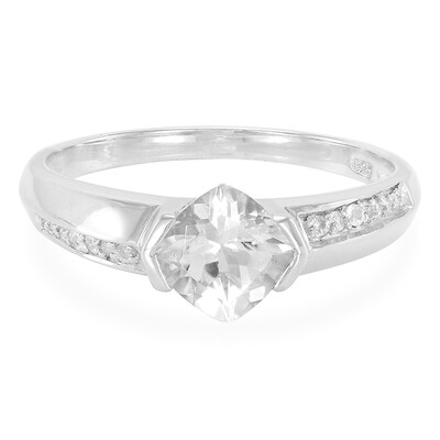 Anello in argento con Goshenite