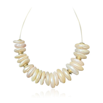 Collana in argento con Perla d'Acqua Dolce Pesca