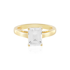 Anello in argento con Topazio Bianco