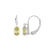 Orecchini in argento con Apatite Dorata