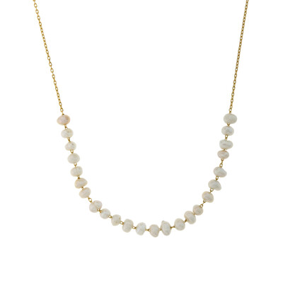 Collana in argento con Perla d'Acqua Dolce Bianca (Joias do Paraíso)