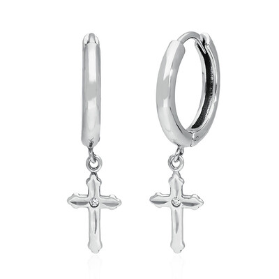 Orecchini in argento con Diamante PK (H)