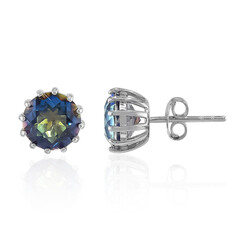 Orecchini in argento con Quarzo Mistico Blu