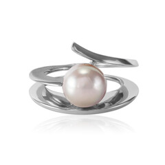 Anello in argento con Perla Ming