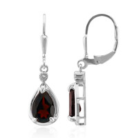 Orecchini in argento con Granato
