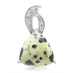 Ciondolo in argento con Diaspro Dalmata