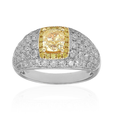 Anello in oro con Diamante Giallo SI2 (CIRARI)