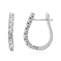 Orecchini in argento con Topazio Bianco