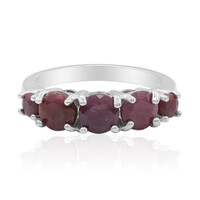 Anello in argento con Rubino