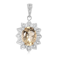 Ciondolo in argento con Quarzo Champagne