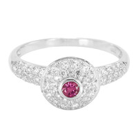 Anello in argento con Tormalina Rosa
