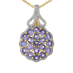 Collana in argento con Tanzanite
