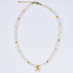 Collana in argento con Perla di Acqua Dolce