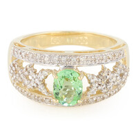 Anello in oro con Tormalina Paraíba