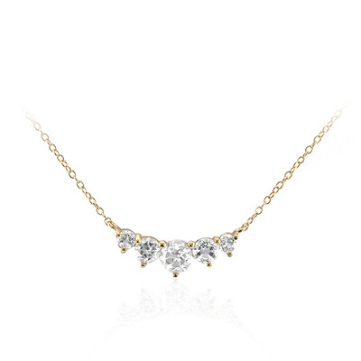 Collana in argento con Topazio Bianco