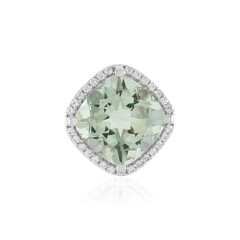 Ciondolo in argento con Ametista Verde