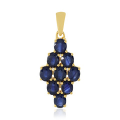 Ciondolo in argento con Zaffiro Blu