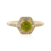 Anello in oro con Sfene