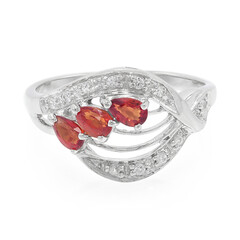 Anello in argento con Rubino Tramonto