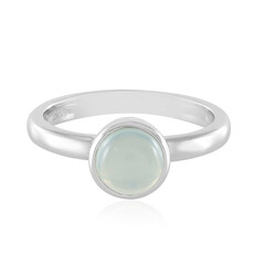 Anello in argento con Calcedonio Blu
