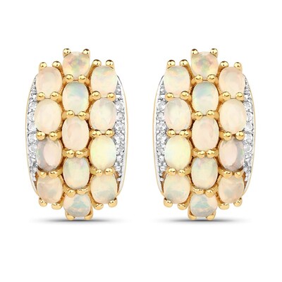 Orecchini in argento con Opale di Welo