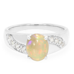 Anello in argento con Opale Kalimaya
