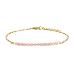 Bracciale in argento con Quarzo Rosa