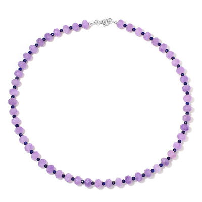 Collana in argento con Quarzo Lavanda
