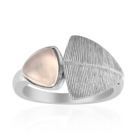 Anello in argento con Quarzo Rosa