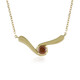 Collana in oro con Diamante rosso VS1