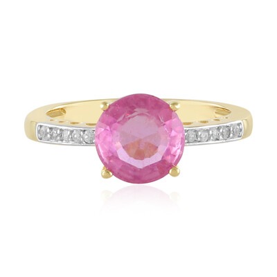 Anello in argento con Zaffiro Rosa del Madagascar
