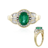 Anello in oro con Smeraldo Zambia AAA (D'vyere)