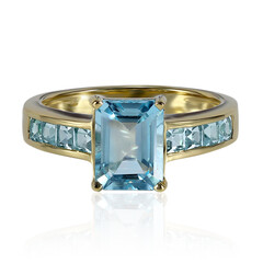 Anello in argento con Topazio Blu Cielo
