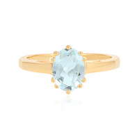 Anello in argento con Topazio Blu Cielo