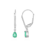Orecchini in argento con Smeraldo Colombiano